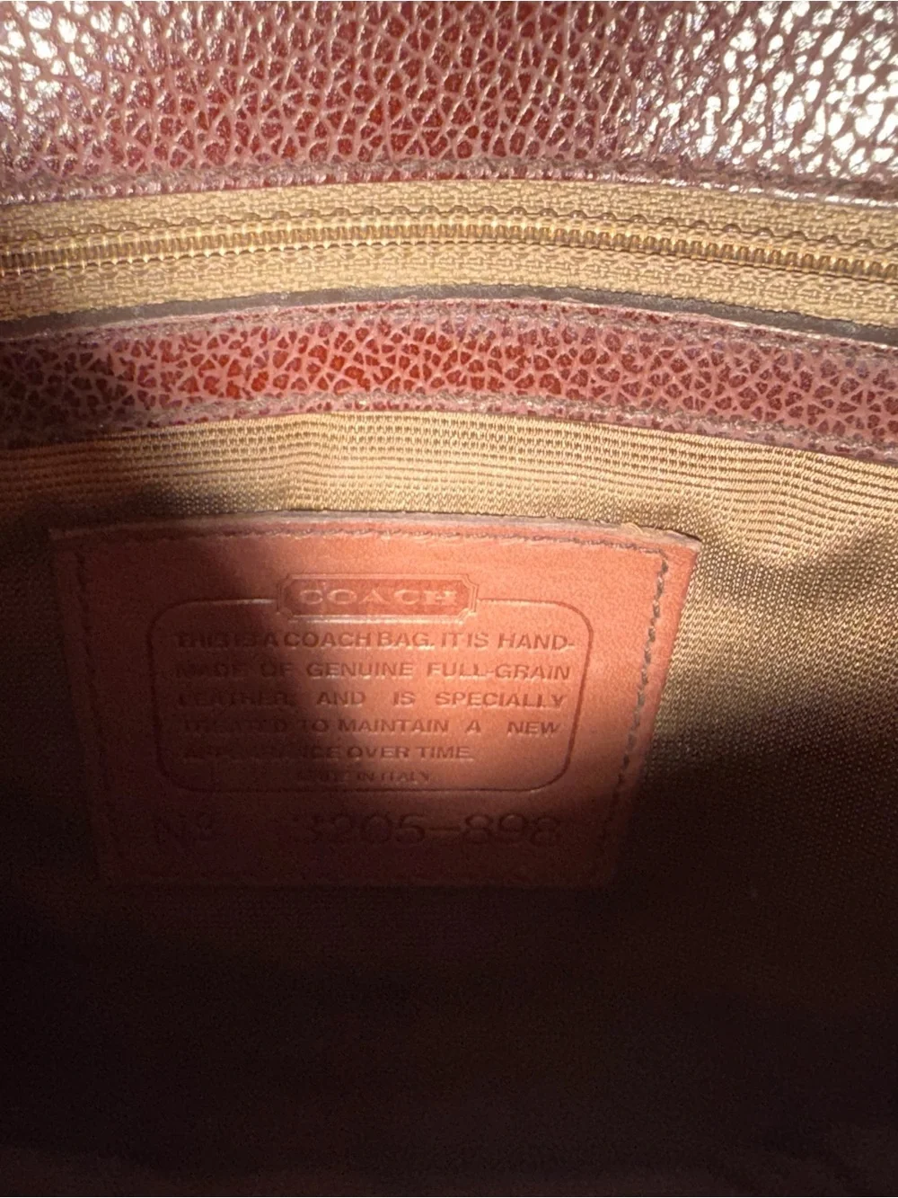 Vintage Coach Classic Brown Turnkey Crossbody Bag